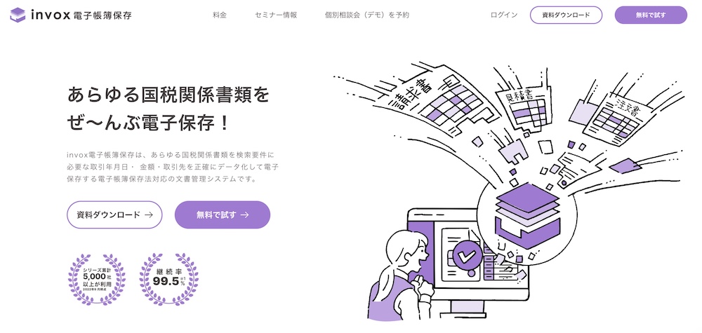 invox電子帳簿保存